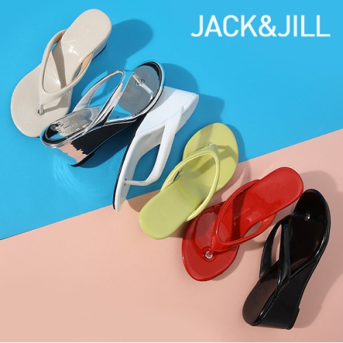 잭앤질 7cm 웨지 쪼리 슬리퍼(JB0373)JACK&amp;JILL